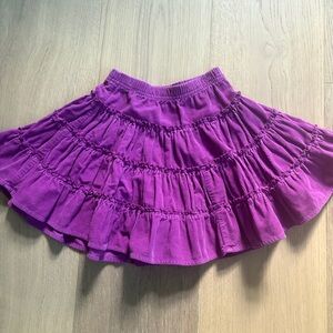 Hanna Andersson purple cord skirt 4T